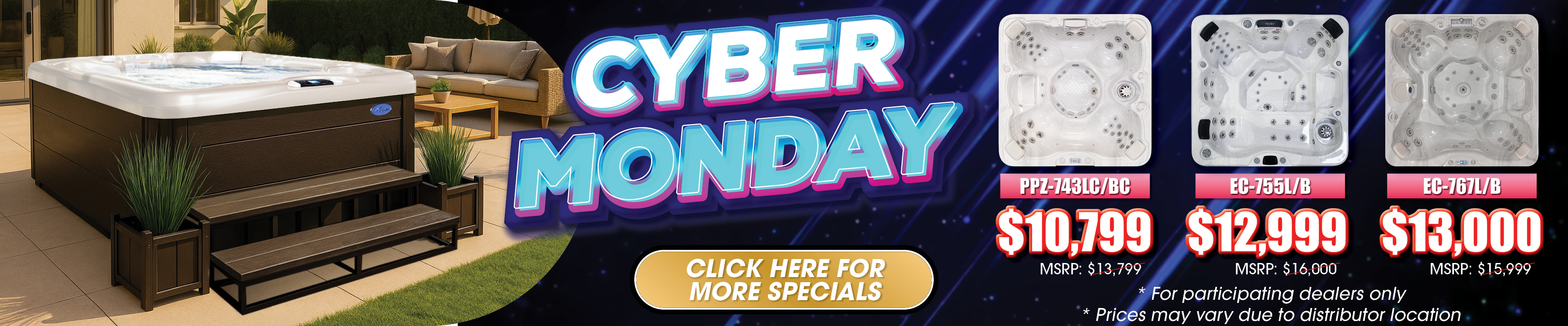 Calspas hot tub being used in a family setting - Fort Collins